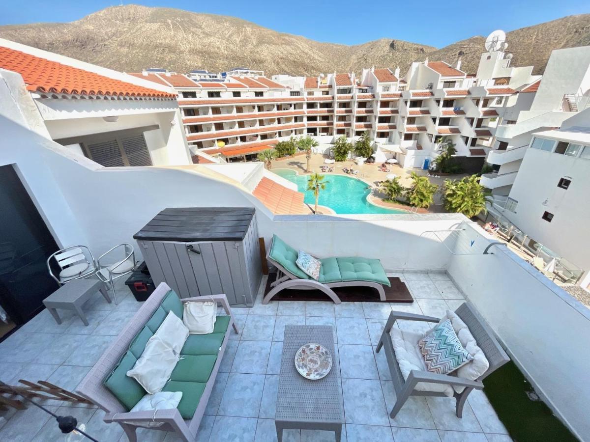 Ferienwohnung Sea View Penthouse With Large Terrace Los Cristianos  Exterior foto